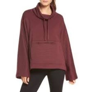 North Face burgandy Terra Metro Funnel neck pullover top
